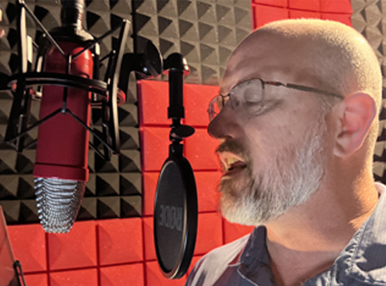 James in the Booth